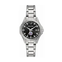 Women's Bulova New York Mets Stainless Steel Classic Sport Watch