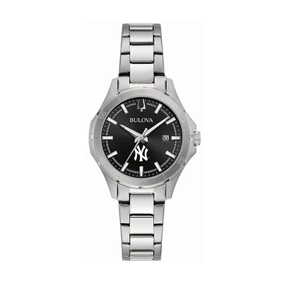 Women's Bulova New York Yankees Stainless Steel Classic Sport Watch