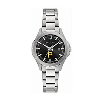 Women's Bulova Pittsburgh Pirates Stainless Steel Classic Sport Watch