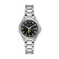 Women's Bulova Pittsburgh Pirates Stainless Steel Classic Sport Watch