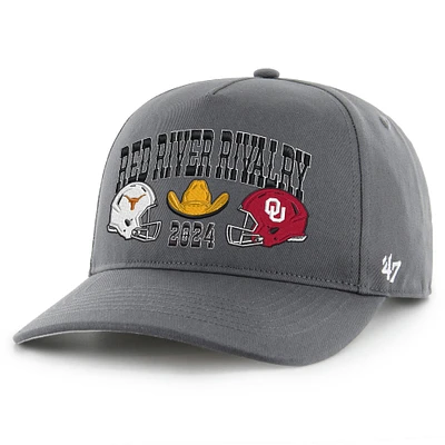 Men's '47 Charcoal Texas Longhorns vs. Oklahoma Sooners Red River Rivalry Hitch Adjustable Hat