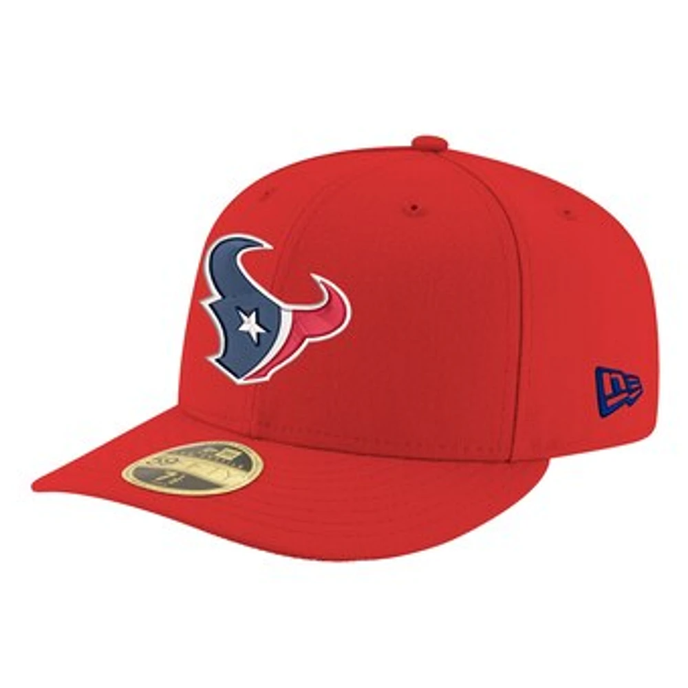 Men's New Era  Red Houston Texans Omaha Low Profile 59FIFTY Fitted Hat