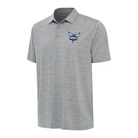 Men's Antigua Heather Charlotte Hornets Layout Polo