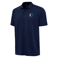 Men's Antigua  Heather Navy Dallas Mavericks Layout Polo