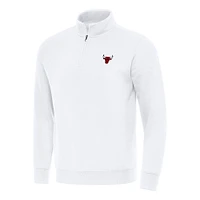 Men's Antigua Chicago Bulls Victory Quarter-Zip Mock Sweatshirt