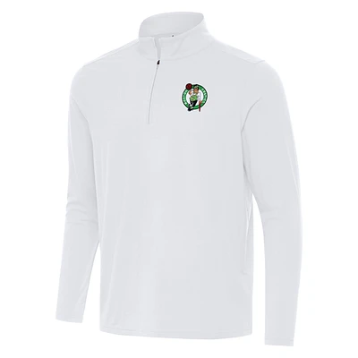 Men's Antigua Boston Celtics Intent Quarter-Zip Top