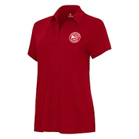 Women's Antigua Red Atlanta Hawks Era Polo