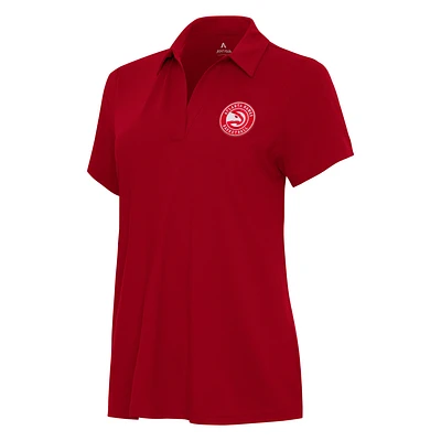 Women's Antigua Red Atlanta Hawks Era Polo