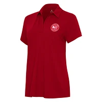 Women's Antigua Red Atlanta Hawks Era Polo