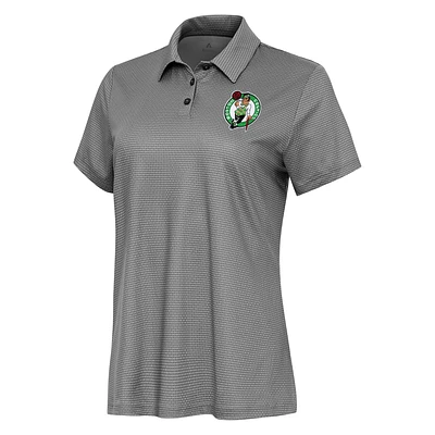 Women's Antigua  White Boston Celtics Rings Polo