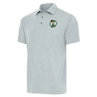Men's Antigua  Heather Gray Boston Celtics Big & Tall Par 3 Polo