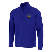Men's Antigua  Royal Golden State Warriors Insider Quarter-Zip Top