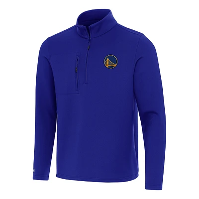 Men's Antigua  Royal Golden State Warriors Insider Quarter-Zip Top