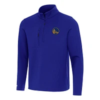 Men's Antigua  Royal Golden State Warriors Insider Quarter-Zip Top