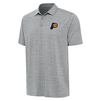 Men's Antigua  Heather Gray Indiana Pacers Layout Polo