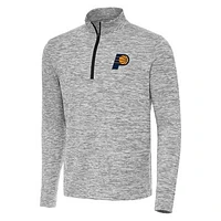 Men's Antigua Black Indiana Pacers Cause Quarter-Zip Top