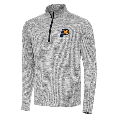 Men's Antigua Black Indiana Pacers Cause Quarter-Zip Top