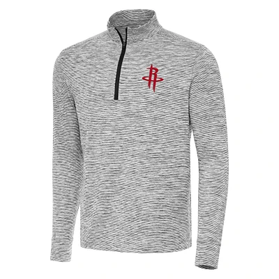 Men's Antigua Black Houston Rockets Cause Quarter-Zip Top