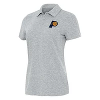 Women's Antigua Heather Gray Indiana Pacers Matter Polo