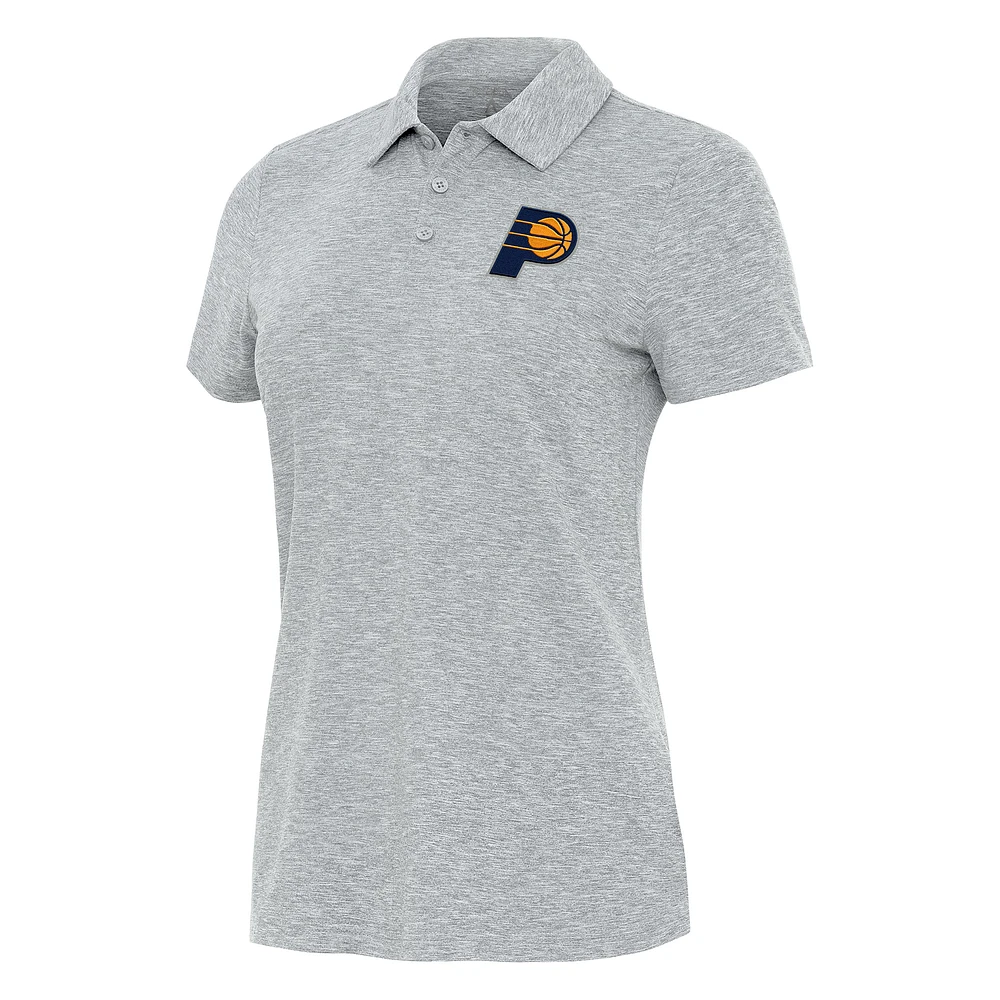 Women's Antigua Heather Gray Indiana Pacers Matter Polo