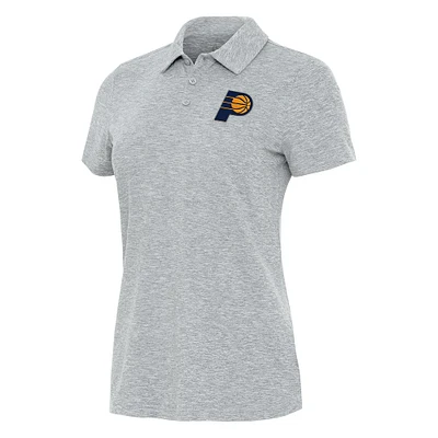 Women's Antigua Heather Gray Indiana Pacers Matter Polo