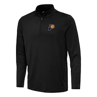 Men's Antigua Black Indiana Pacers Reprocess Quarter-Zip Top