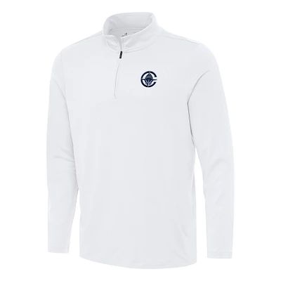 Men's Antigua LA Clippers Reprocess Quarter-Zip Top
