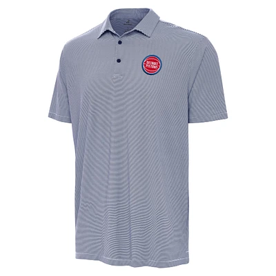Men's Antigua Navy Detroit Pistons Twine Polo