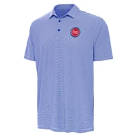 Men's Antigua Blue Detroit Pistons Twine Polo