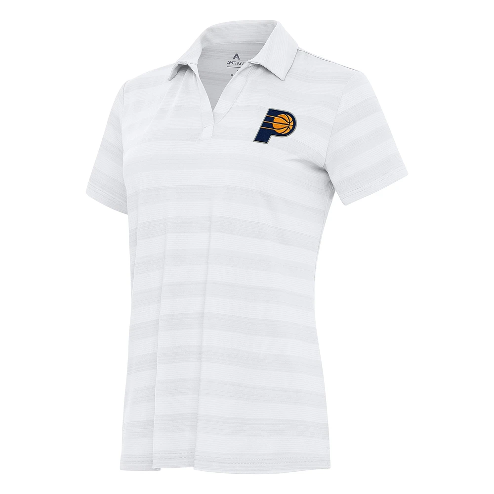 Women's Antigua White Indiana Pacers Tunnel Polo