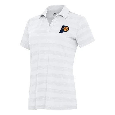 Women's Antigua White Indiana Pacers Tunnel Polo
