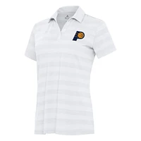 Women's Antigua White Indiana Pacers Tunnel Polo
