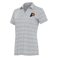 Women's Antigua Gray Indiana Pacers Tunnel Polo