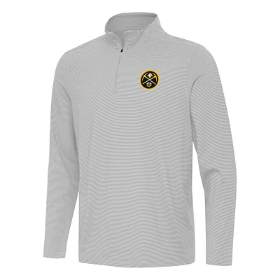 Men's Antigua Denver Nuggets Twine Quarter-Zip Top