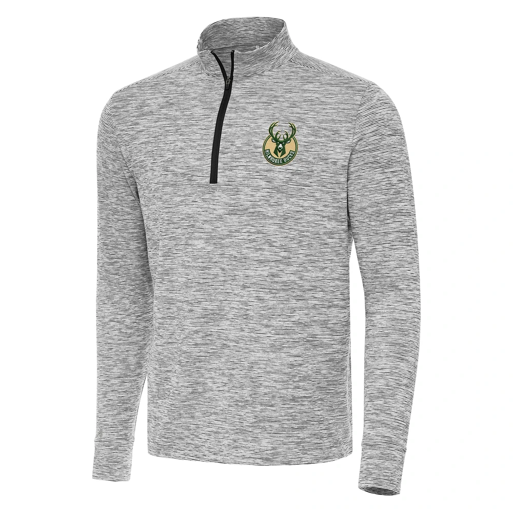 Men's Antigua Milwaukee Bucks Cause Quarter-Zip Top