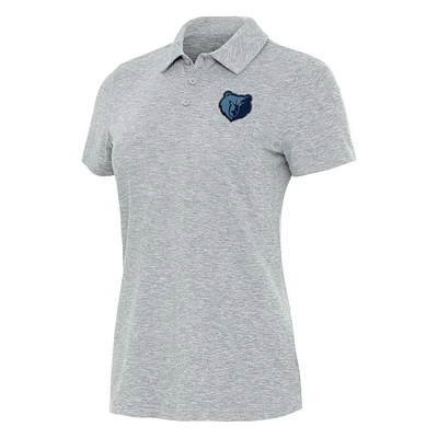 Women's Antigua Heather Memphis Grizzlies Matter Polo