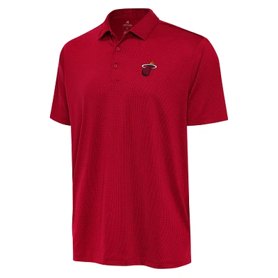 Men's Antigua Red Miami Heat Ellipse Polo