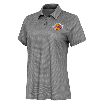 Women's Antigua  White Los Angeles Lakers Rings Polo