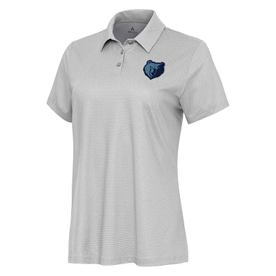 Women's Antigua  White Memphis Grizzlies Rings Polo