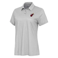 Women's Antigua  White Miami Heat Rings Polo