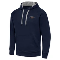Men's Antigua Navy New Orleans Pelicans Big & Tall Victory Raglan Pullover Hoodie