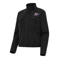 Women's Antigua Oklahoma City Thunder Even Par Full-Zip Jacket