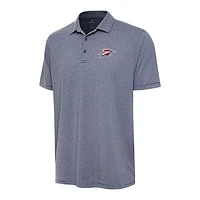 Men's Antigua  Heather Navy Oklahoma City Thunder Scheme Polo