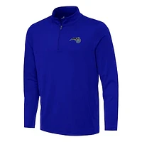 Men's Antigua Blue Orlando Magic Reprocess Quarter-Zip Top