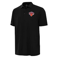 Men's Antigua Black New York Knicks Era Polo
