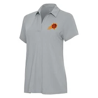 Women's Antigua Gray Phoenix Suns Era Polo