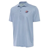Men's Antigua Aqua/White Oklahoma City Thunder Rings Polo