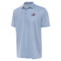 Men's Antigua Aqua/White Oklahoma City Thunder Rings Polo