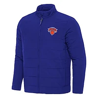 Men's Antigua New York Knicks Swelter Full-Zip Puffer Jacket