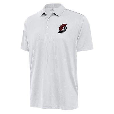 Men's Antigua  White Portland Trail Blazers Big & Tall Ellipse Polo